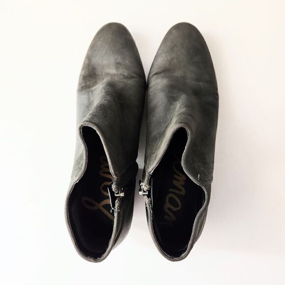 Sam Edelman Petty Charcoal Ankle Boots, US Women's Size 10 - Picture 3 of 8